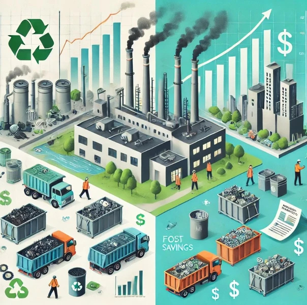 היתרונות הכלכליים של ניהול נכון של פסולת תעשייתית – חיסכון בעלויות ושיפור תדמית עסקית
